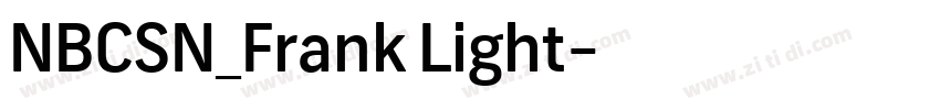 NBCSN_Frank Light字体转换